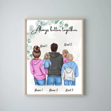 Load image into Gallery viewer, My Family Poster - Personalized Poster (1-4 children)
