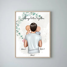 Load image into Gallery viewer, Best Dad - Personalized Poster (1-4 Children)
