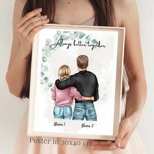 Brother & Sister - Personalized Poster