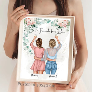 Best Friends/Sisters - Personalized Poster