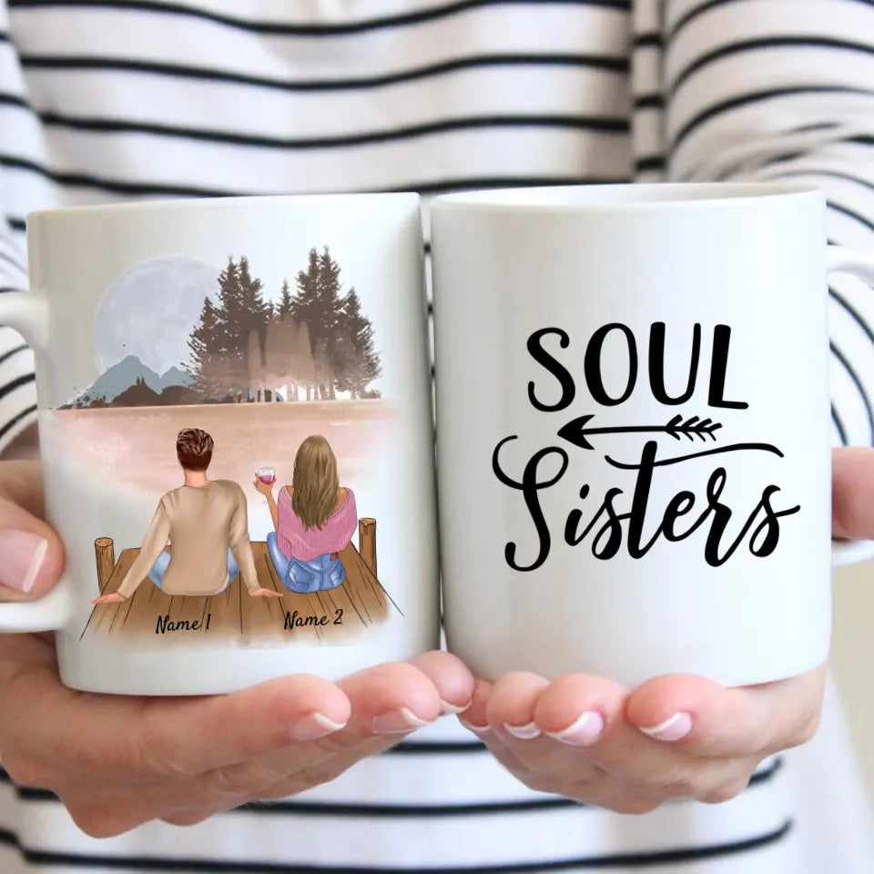 Brother & Sister - Personalized Mug (2-3 Persons)