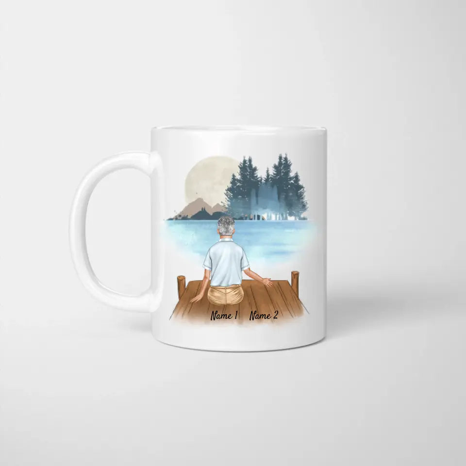 Grandpa with Grandchildren - Personalized Mug