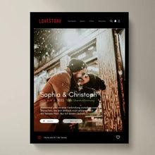 Load image into Gallery viewer, Lovestory Series Cover Poster - Personalized Netflix Movie Poster
