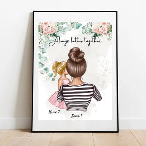 Best Mom - Personalized Poster (1-4 Children)