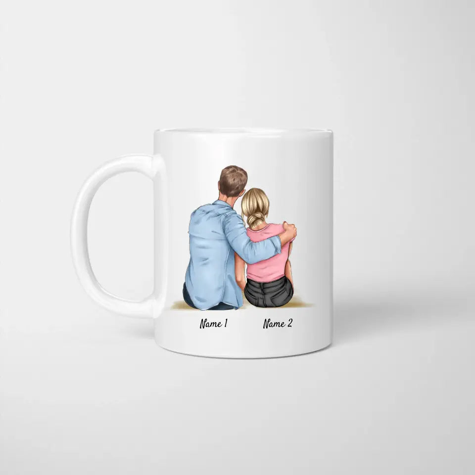 In deinen Armen - Personalisierte Pärchen-Tasse (Geschenk für den Partner)