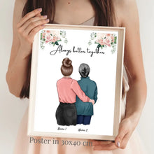 Load image into Gallery viewer, Mother &amp; Daughter - Personalised Poster

