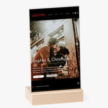Load image into Gallery viewer, Personalisiertes Acryl-Glas Netflix Cover &quot;Lovestory&quot;
