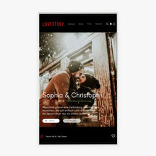 Load image into Gallery viewer, Personalisiertes Acryl-Glas Netflix Cover &quot;Lovestory&quot;
