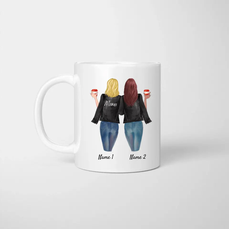 Best Mum in Leather Jacket - Personalised Mug