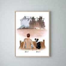 Load image into Gallery viewer, Pet Dad with Dog or Cat - Personalized Poster
