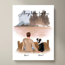 Load image into Gallery viewer, Pet Dad with Dog or Cat - Personalized Poster
