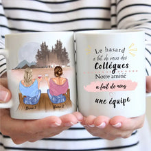 Load image into Gallery viewer, Ma collègue c&#39;est comme le cafe elle a un grain mais je l&#39;aodre - Mug personnalisé (2-4 personnes)
