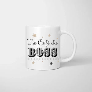 Le cafe du boss - Mug personnalisé (2-4 personnes)