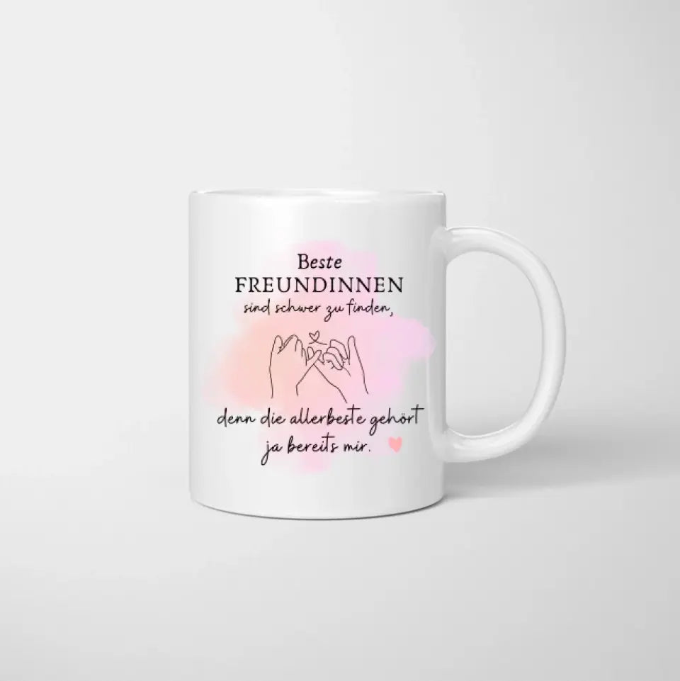 Für meine Beste Freundin - Personalisierte Tasse mit Spruch (2-4 Personen)