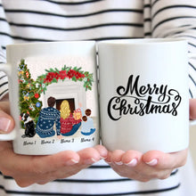 Load image into Gallery viewer, Best Family with Children &amp; Pets Christmas - Personalized Mug
