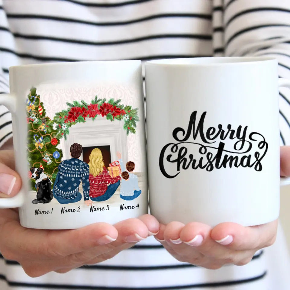 Best Family with Children & Pets Christmas - Personalized Mug