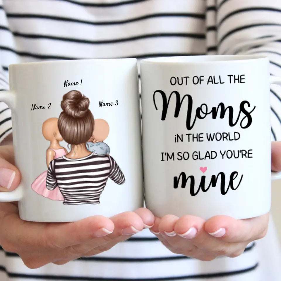 Best Mom with Children - Customized Mug (1-4 Children)