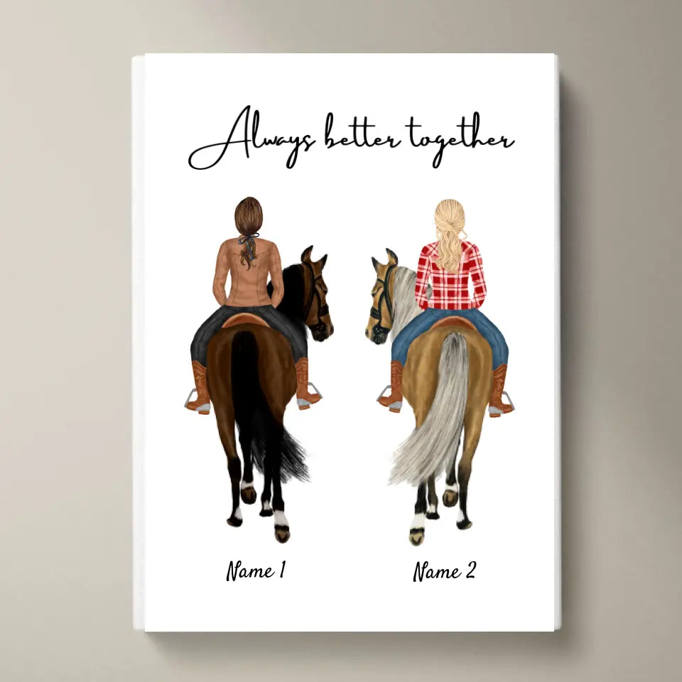 Best Horse Friends - Personalized Poster