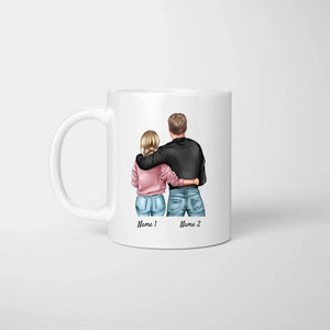 Mein Schatz - Personalisierte Pärchen-Tasse (Geschenk zum Valentinstag)