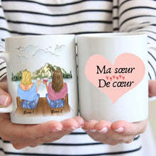 Load image into Gallery viewer, Ma soeur De coeur - Mug personnalisé (2-4 amies)
