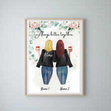 Load image into Gallery viewer, Best Mum in Leather Jacket - Personalised Poster (2-3 women)
