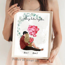 Load image into Gallery viewer, Be My Valentine - Personalized Poster (woman with man)
