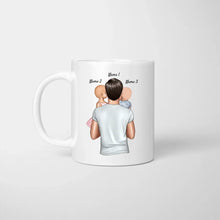 Load image into Gallery viewer, Lieber Papa, danke für die geilen Gene - Personalisierte Tasse für Väter (Vatertag 1-4 Kinder)
