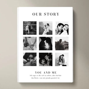 "Our Story" Personalisierte Foto-Collage für Pärchen, deinen Partner