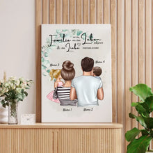 Load image into Gallery viewer, More than Family - Personalisiertes Familien Poster (Eltern mit 1-4 Kindern)
