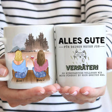 Load image into Gallery viewer, Kolleginnen - Alles Gute Verräter, Personalisierte Tasse (2-4 Freundinnen)
