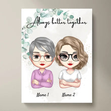 Load image into Gallery viewer, Mum &amp; Daughters Chibi - Personalised Poster (2-3 women)
