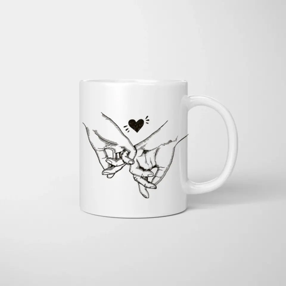 Mum & Daughters Chibi - Personalised Mug (2-3 women)