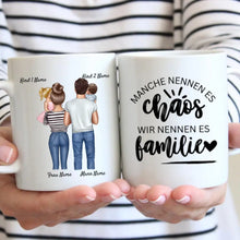 Load image into Gallery viewer, Beste Familientasse - Personalisierte Familien Tasse (1-4 Kinder/ Teenager)
