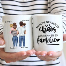 Load image into Gallery viewer, Beste Familientasse - Personalisierte Familien Tasse (1-4 Kinder/ Teenager)
