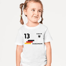 Load image into Gallery viewer, Fußball EM 2024 Trikot Kinder individuell - Personalisiertes T-Shirt für Kinder (100% Baumwolle)
