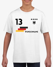 Load image into Gallery viewer, Fußball EM 2024 Trikot Kinder individuell - Personalisiertes T-Shirt für Kinder (100% Baumwolle)
