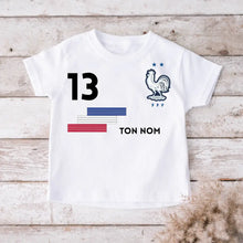 Load image into Gallery viewer, Football Euro 2024 France Maillot enfant personnalisé - T-shirt personnalisé pour enfant (100% coton)
