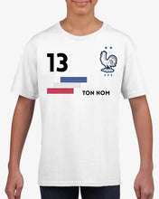 Load image into Gallery viewer, Football Euro 2024 France Maillot enfant personnalisé - T-shirt personnalisé pour enfant (100% coton)
