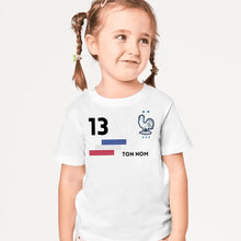 Load image into Gallery viewer, Football Euro 2024 France Maillot enfant personnalisé - T-shirt personnalisé pour enfant (100% coton)
