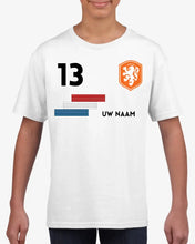 Load image into Gallery viewer, Voetbal EM 2024 Nederland Shirt Kinderen individueel - Gepersonaliseerd T-Shirt voor Kinderen (100% Katoen)
