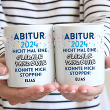 Load image into Gallery viewer, Abschluss 2024 - Personalisierte Tasse zum Abschluss, Abitur, Studium, Bachelor, Master, Ausbildung, Realschule
