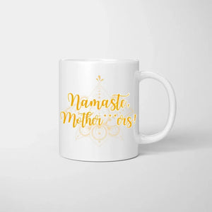 Namaste Yoga Freundinnen - Personalisierte Tasse Freundinnen/ Kolleginnen (1-3 Frauen)