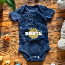 Load image into Gallery viewer, Mama ist die Beste - Personalisierter Baby-Onesie/ Strampler, 100% Bio-Baumwolle
