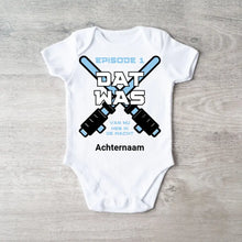 Load image into Gallery viewer, Dat Was - Gepersonaliseerde baby onesie, baby body 100% biologisch katoen
