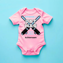 Load image into Gallery viewer, Dat Was - Gepersonaliseerde baby onesie, baby body 100% biologisch katoen
