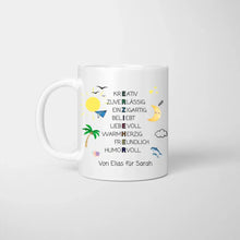 Load image into Gallery viewer, Erzieherin, Erzieher Abschied Geschenk - Personalisierte Tasse, Abschiedsgeschenk, Erzieher, Kindergarten, Schule, Lehrer, Tagesmutter
