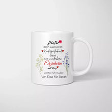 Load image into Gallery viewer, Wunderbare Erzieherin mit Herz - Personalisierte Tasse, Abschiedsgeschenk, Erzieher, Kindergarten, Schule, Lehrer, Tagesmutter
