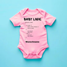 Load image into Gallery viewer, Baby Logic, IT Anleitung - Personalisierter Baby-Onesie/ Strampler, 100% Bio-Baumwolle
