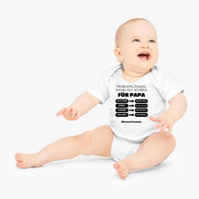 Load image into Gallery viewer, Problemlösung für Papa - Personalisierter Baby-Onesie/ Strampler, 100% Bio-Baumwolle
