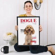 Load image into Gallery viewer, Personalisiertes Haustier Poster - Hundemagazin mit Foto deines Haustiers
